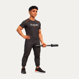Single-arm barbell curl · TrainAI
