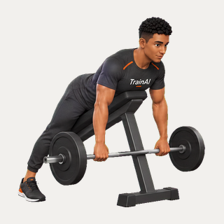 Barbell incline chest-supported row · TrainAI
