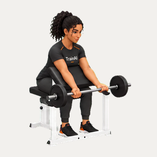 Barbell preacher curl · TrainAI