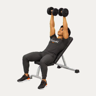 Incline dumbbell scapular raise · TrainAI