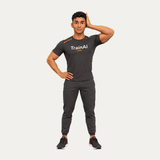 Standing neck side-press isometric · TrainAI