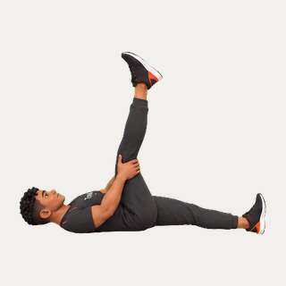 Supine hamstring stretch · TrainAI
