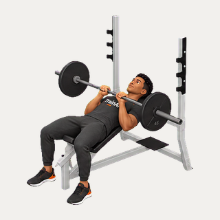 Incline close-grip barbell bench press · TrainAI