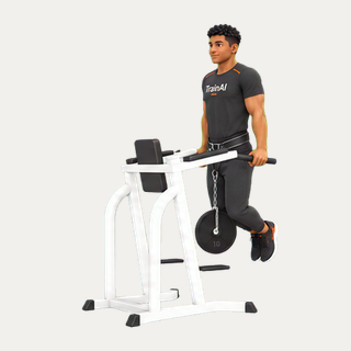Weighted parallel-bar dip · TrainAI