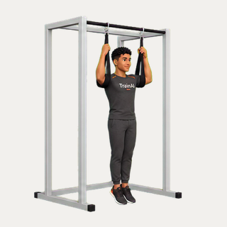 Ab-strap straight-leg raise · TrainAI
