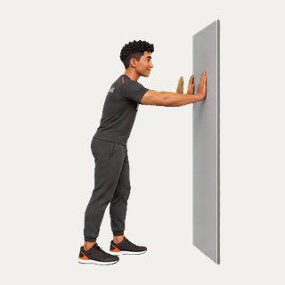 Wall-supported high knees · TrainAI