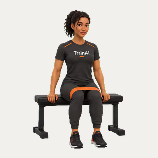 Seated band hip abduction · TrainAI