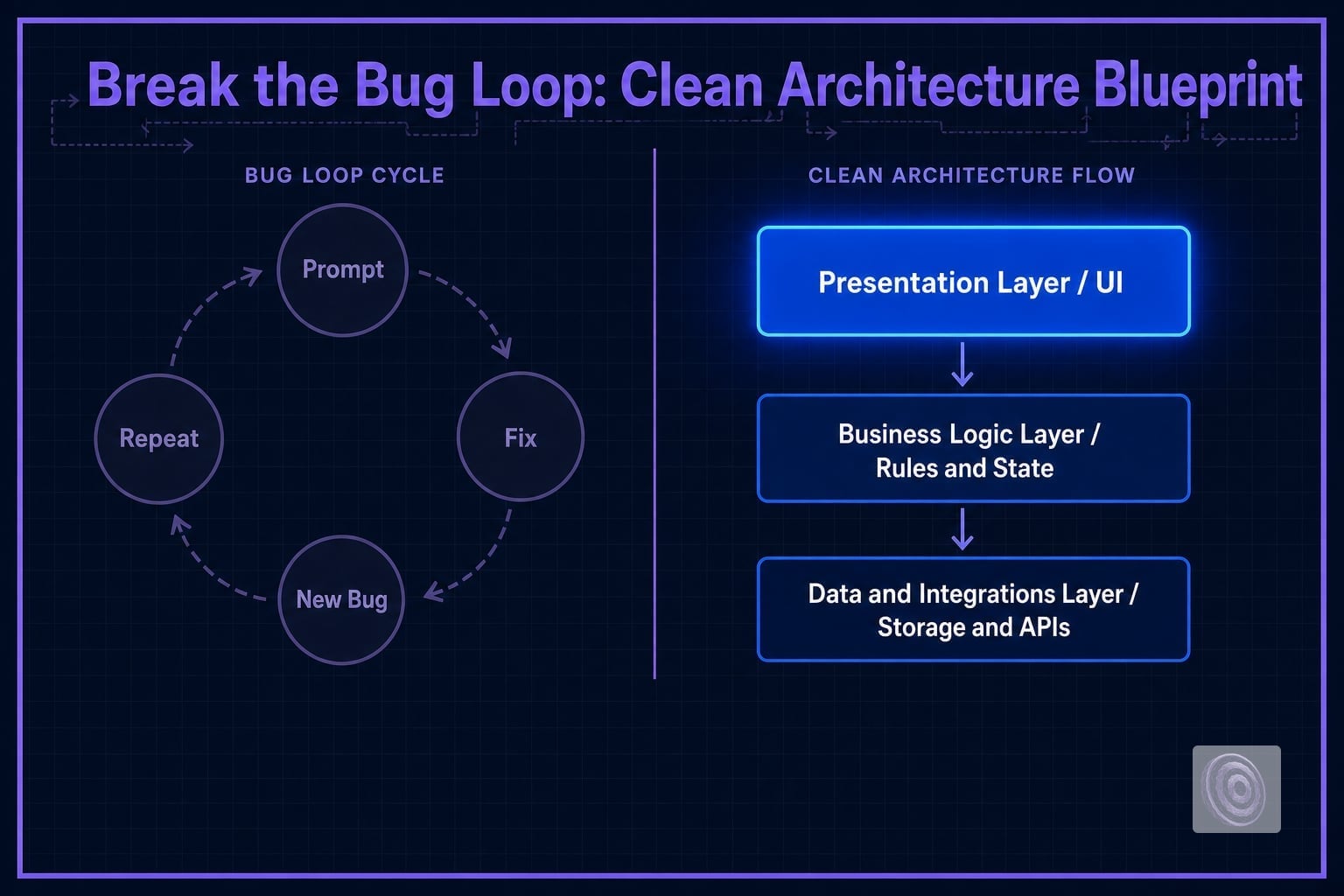 The Clean Architecture Blueprint That Breaks Your AI App's Bug Loop
