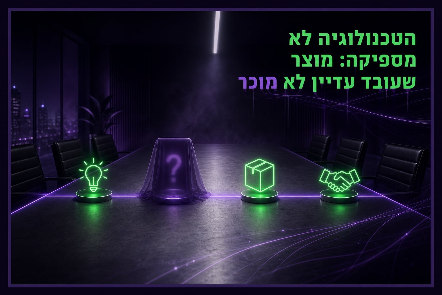 הטכנולוגיה לבד לא מספיקה: למה מוצר שעובד עדיין לא מוצר שמוכר
