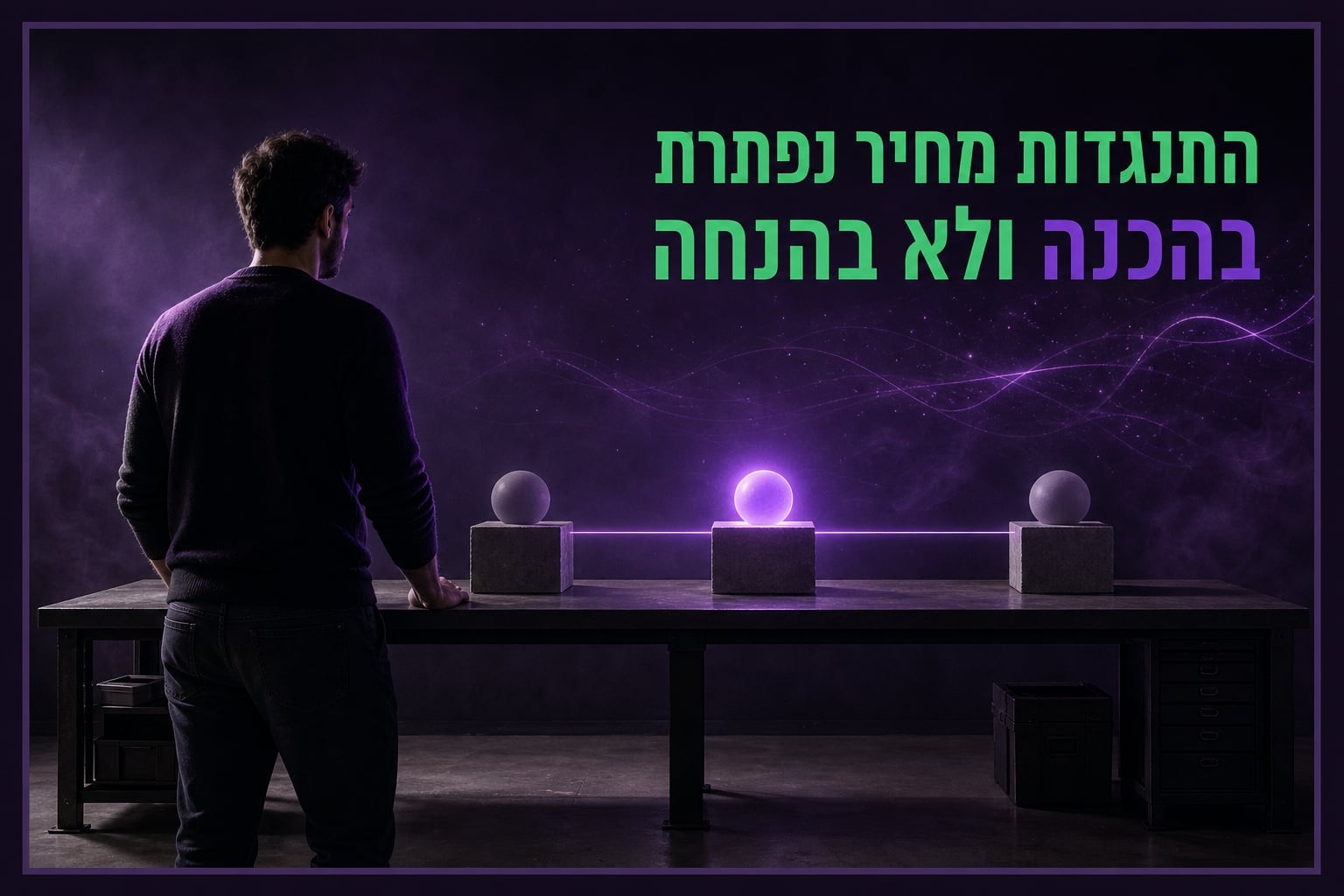 סדנאות מכירה למייסדים: למה התנגדות מחיר נפתרת בהכנה ולא בהנחה
