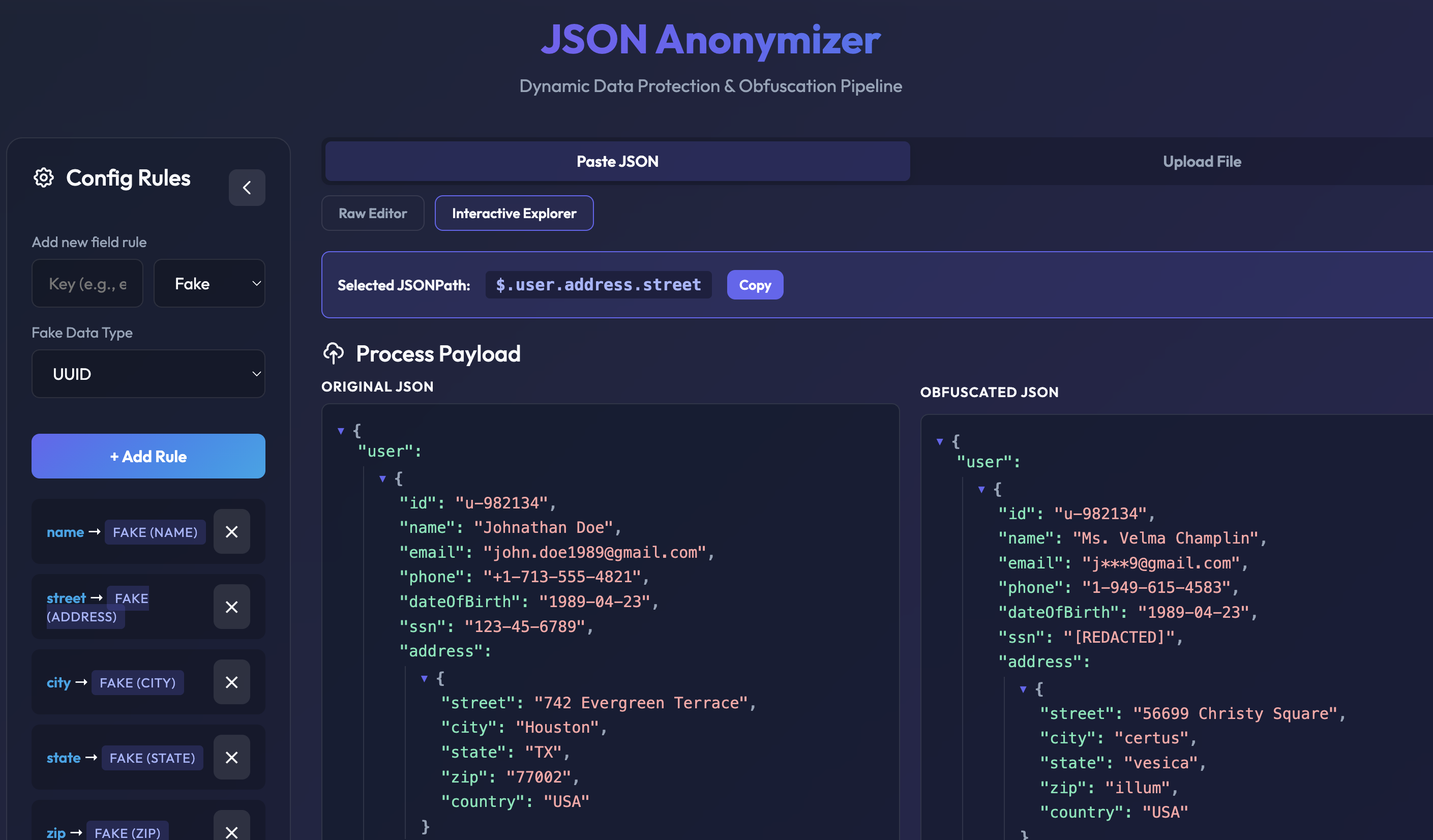 JSON Anonymizer