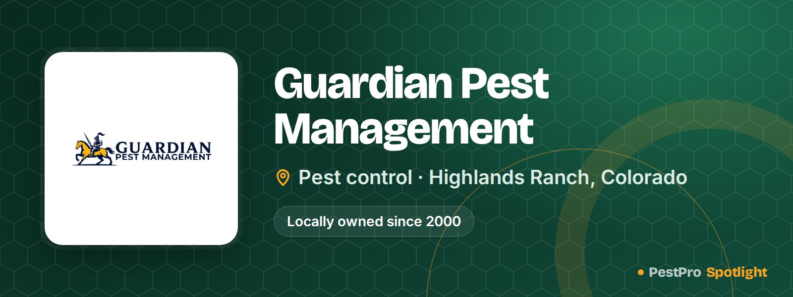 Guardian Pest Management, pest control in Highlands Ranch, Colorado