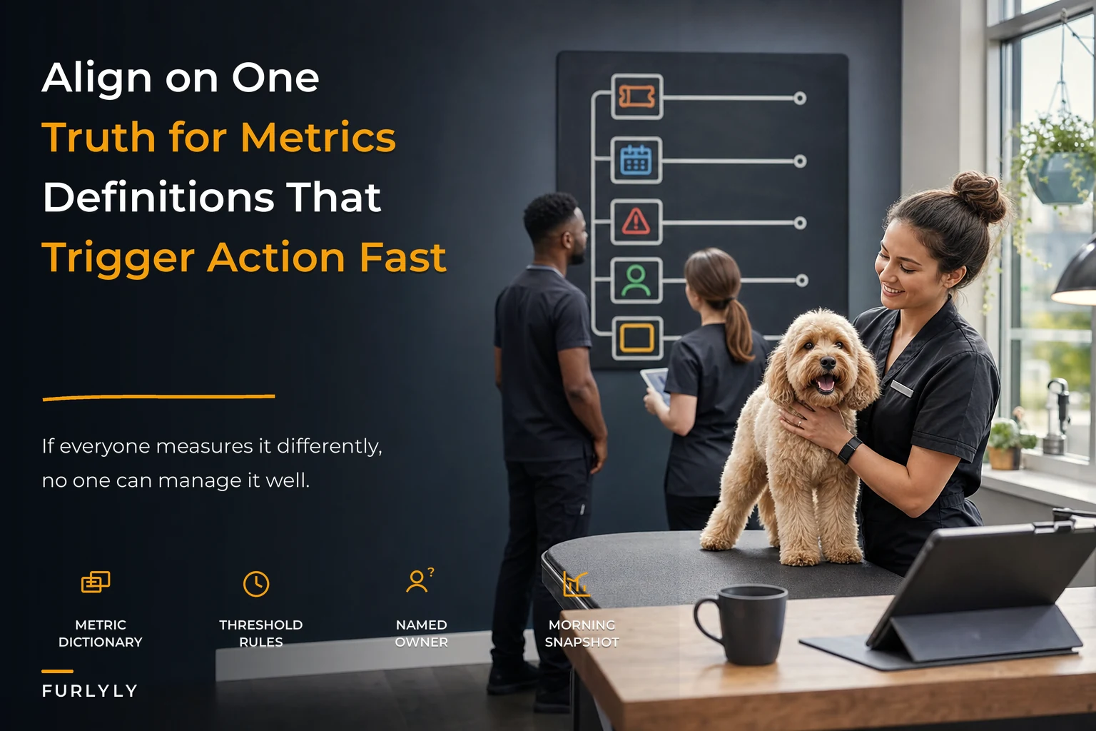Align Your Team on One Truth: Metric Definitions, Thresholds and the Morning Snapshot for Grooming Salons