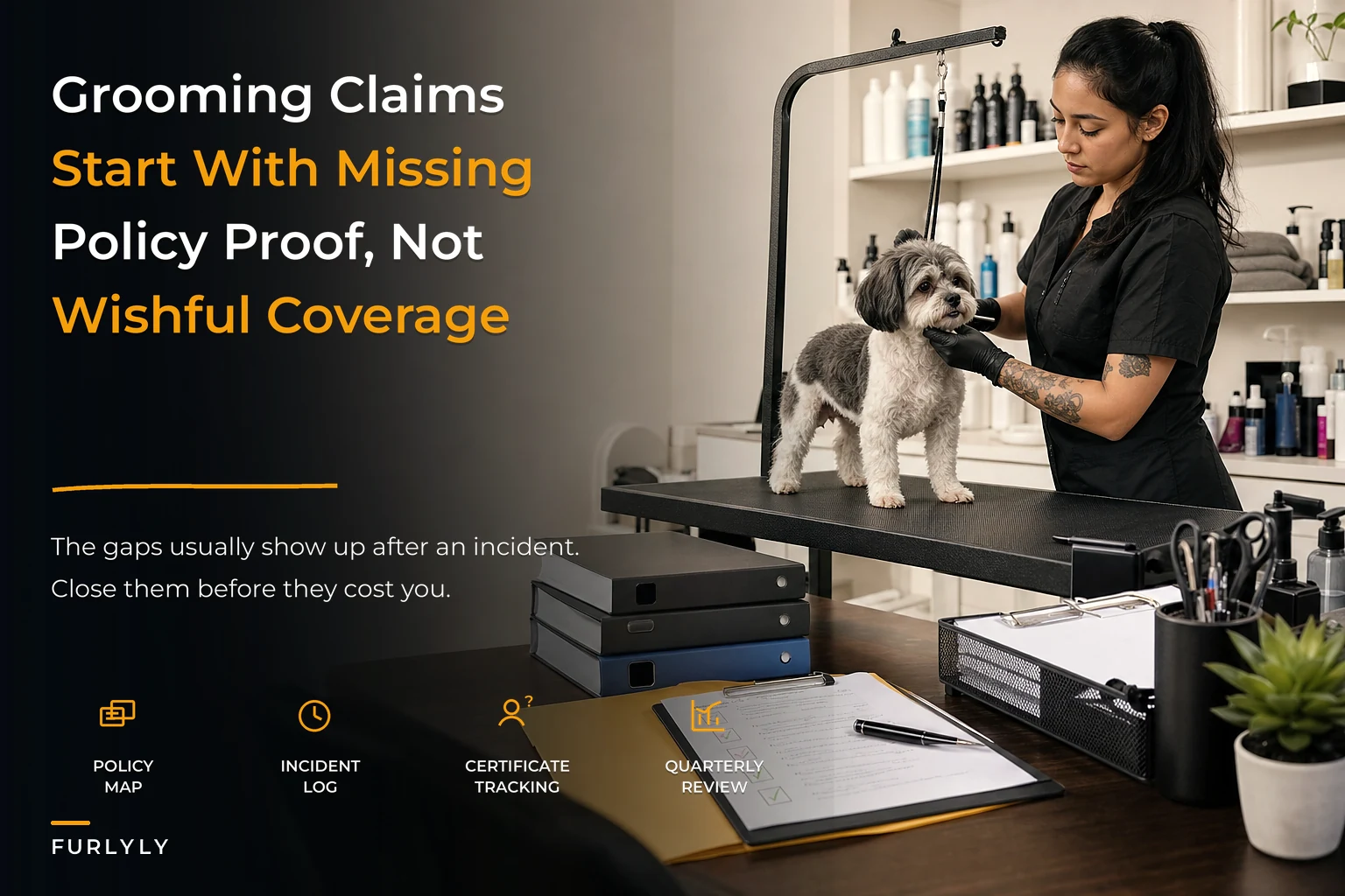 Avoid Costly Coverage Gaps: An Operational Insurance & Risk-Control Checklist for Grooming Salons