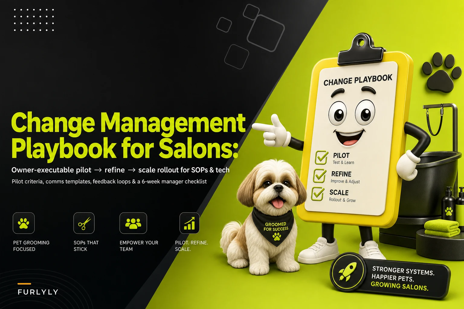 Change Management Playbook for Rolling Out SOPs and Tech in Small Salons