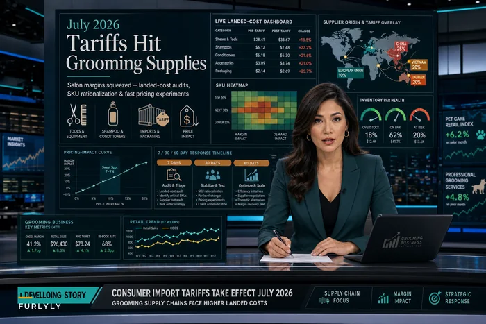 How July 2026 Import Tariffs Will Affect Grooming Supply Costs — A Practical Playbook for Salon Owners
