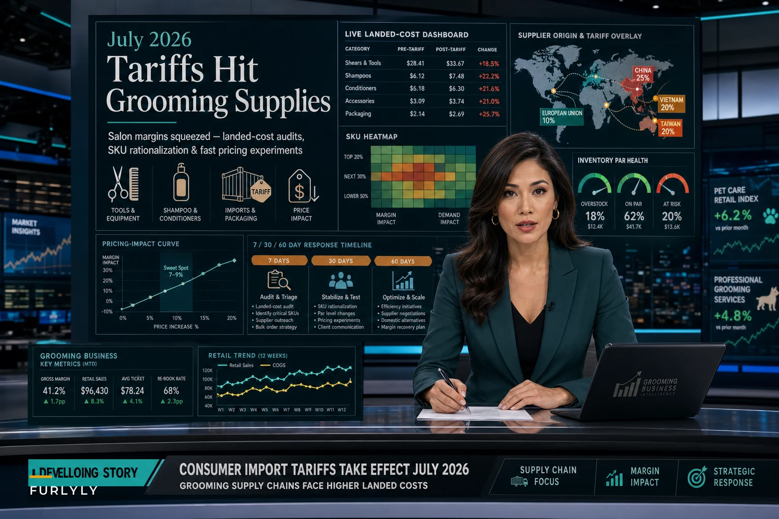 How July 2026 Import Tariffs Will Affect Grooming Supply Costs — A Practical Playbook for Salon Owners