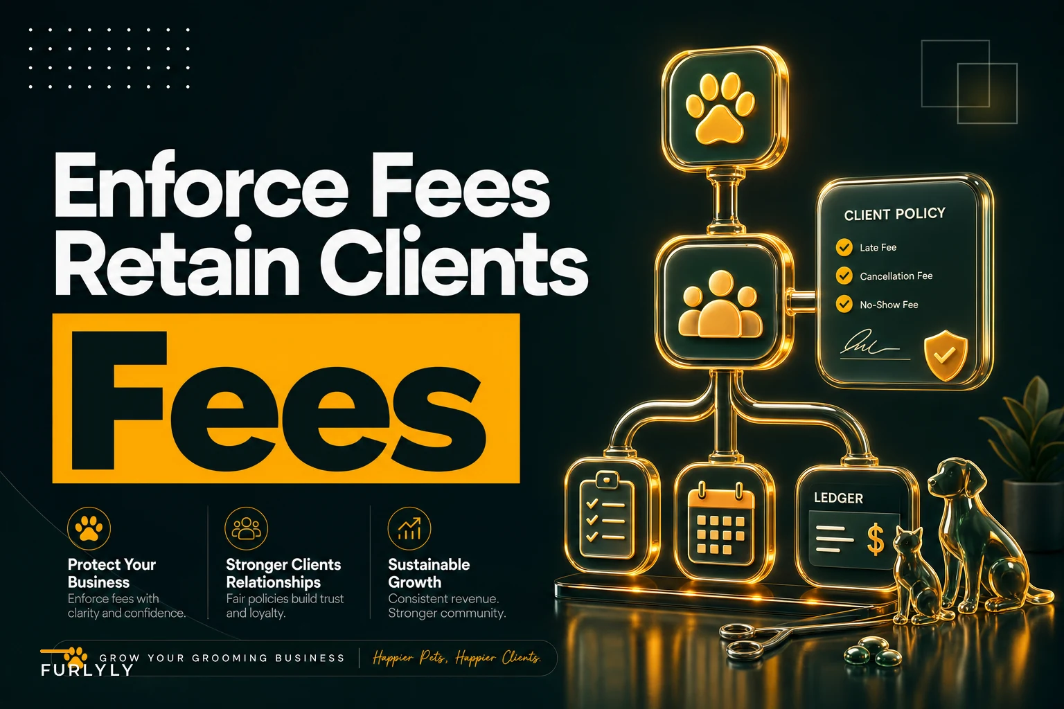 How to Enforce Late Fees Without Losing Clients: Decision Trees, Fee Tiers and Ledger Examples for Groomers