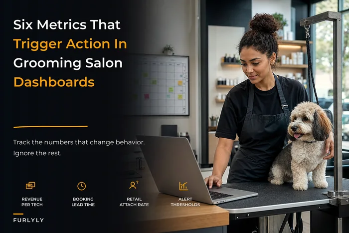 Minimal KPI Dashboard for Grooming Salons: The 6 Metrics That Trigger Corrective Action
