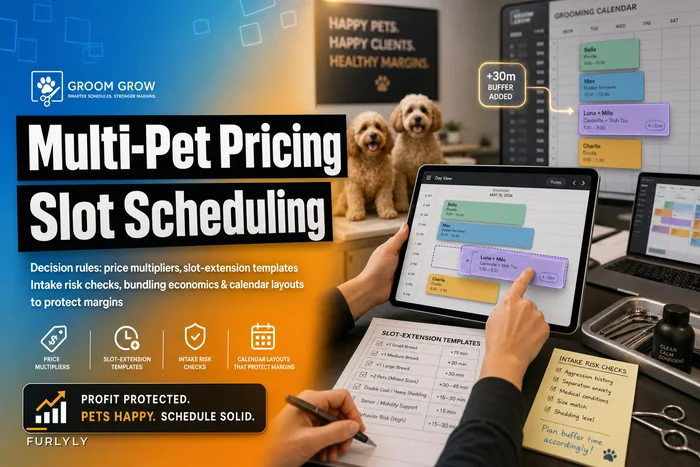 Multi‑Pet Pricing and Scheduling Rules That Keep Margins: Worked Examples for Groomers