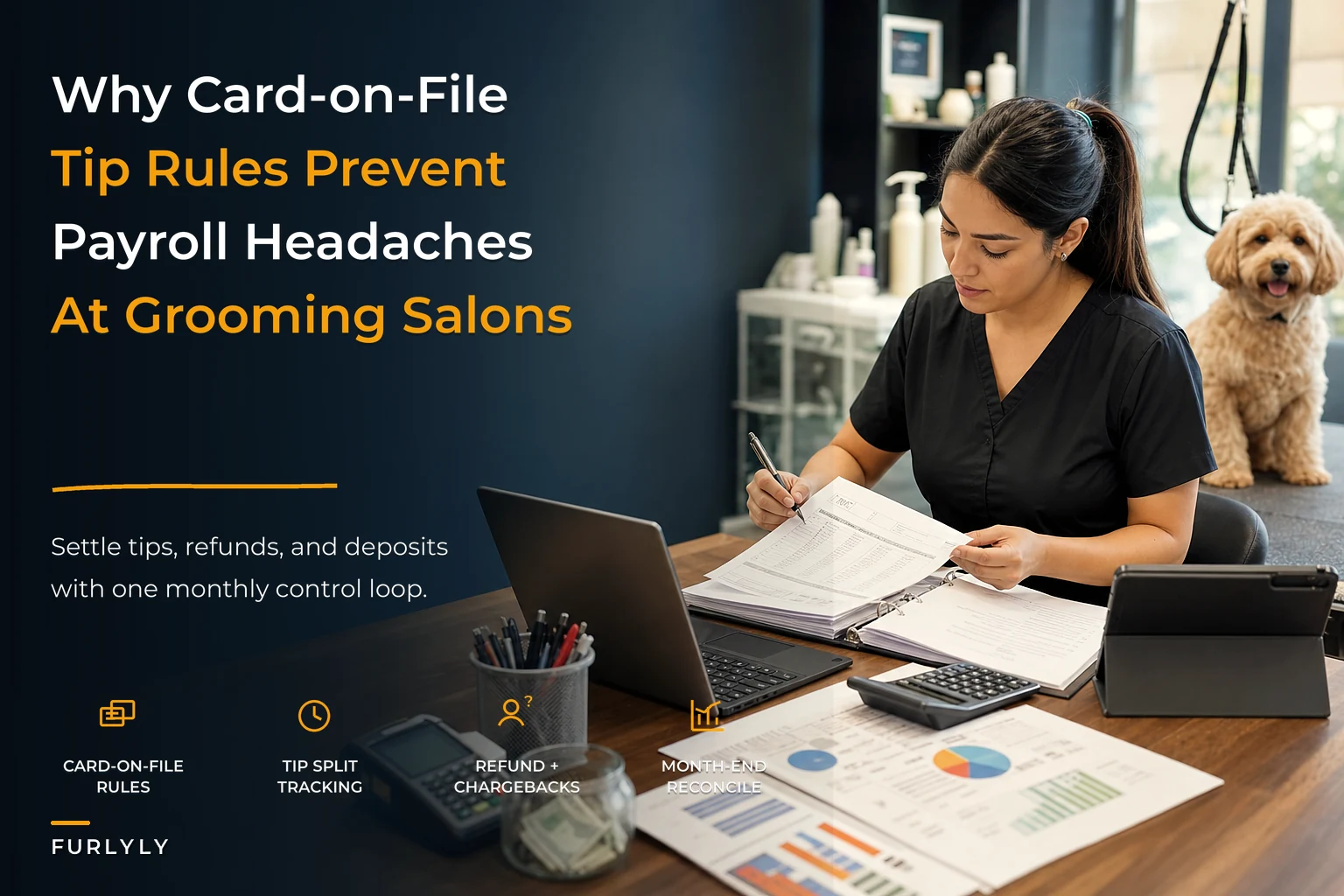 Payments and Tip Policies That Stop Payroll Headaches: Card‑on‑File Rules, Tip Splits and a Monthly Reconciliation Checklist for Grooming Salons