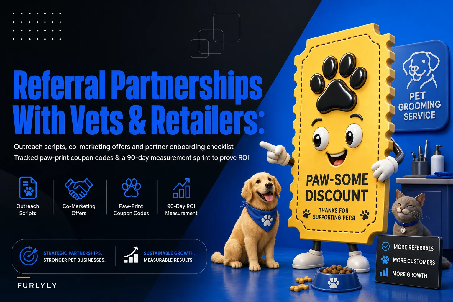 Referral Partnerships with Vets & Retailers: Outreach Scripts, Tracked Coupon Mechanics and a Partner Onboarding Checklist