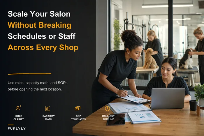 Scaling a Grooming Salon Without Chaos: Roles, Capacity Math and an SOP Rollout Plan