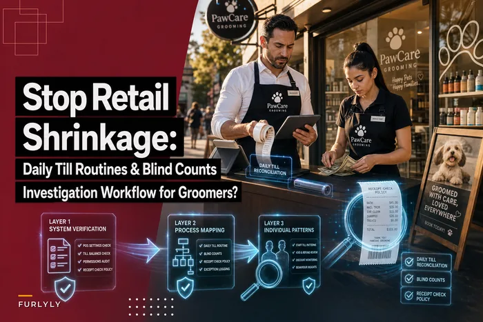 Stop Retail Shrinkage Eating Your Margins: Daily Till Routines, Blind Counts and an Investigation Workflow for Groomers