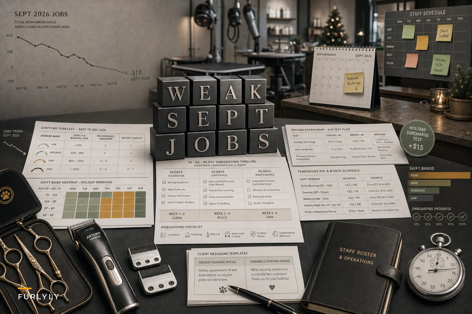 Weak September Jobs Report: An Operational Playbook for Grooming Salons to Rebalance Staffing and Pricing