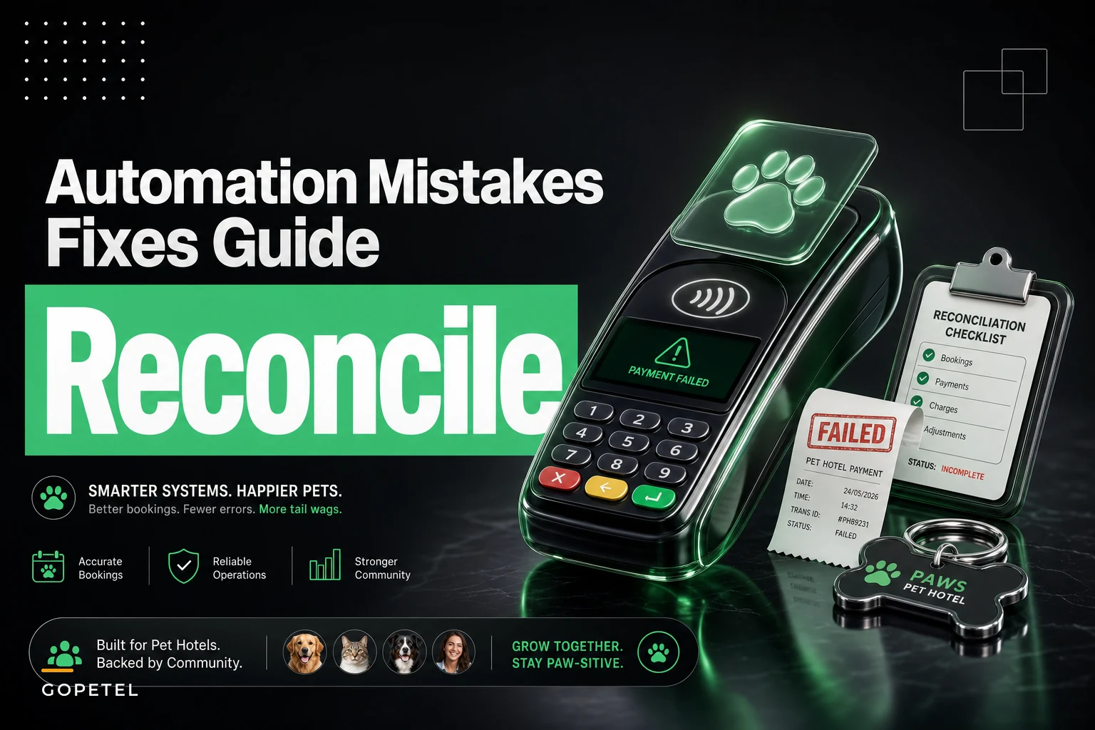 Payment automation mistakes that cost pet hotels—and how to fix reconciliation, preauths and failed charges