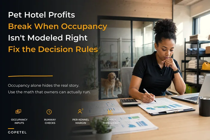 Stop guessing profits: a pet-hotel financial operations playbook with per-kennel P&L, cashflow runway and CAPEX rules
