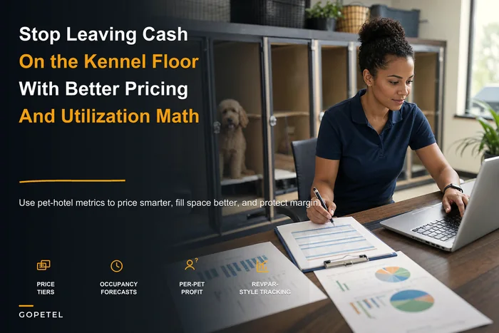 Stop leaving money on the kennel floor: pricing, packaging & utilization systems for pet hotels