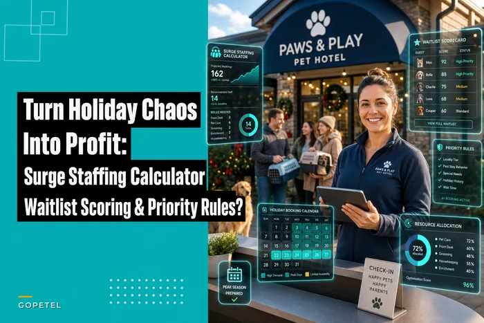 Turn holiday chaos into profit: a surge staffing calculator, waitlist scoring rubric and priority rules