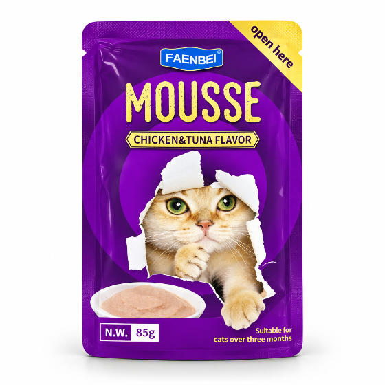 Faenbei Chicken & Tuna Mousse Wet Cat Food