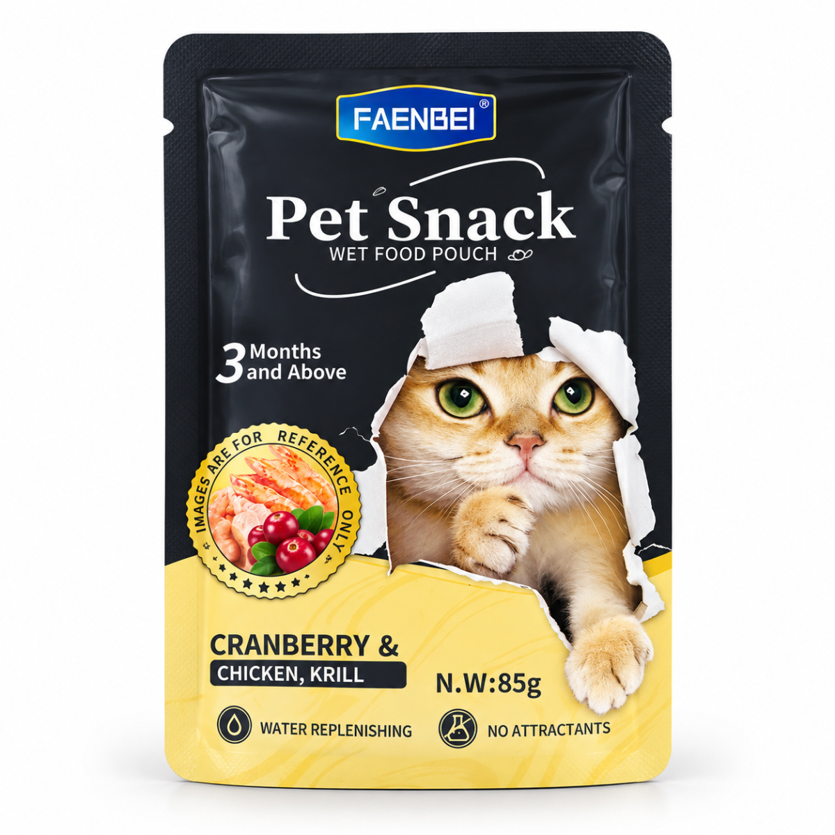 Faenbei Cranberry, Chicken & Krill Wet Cat Food