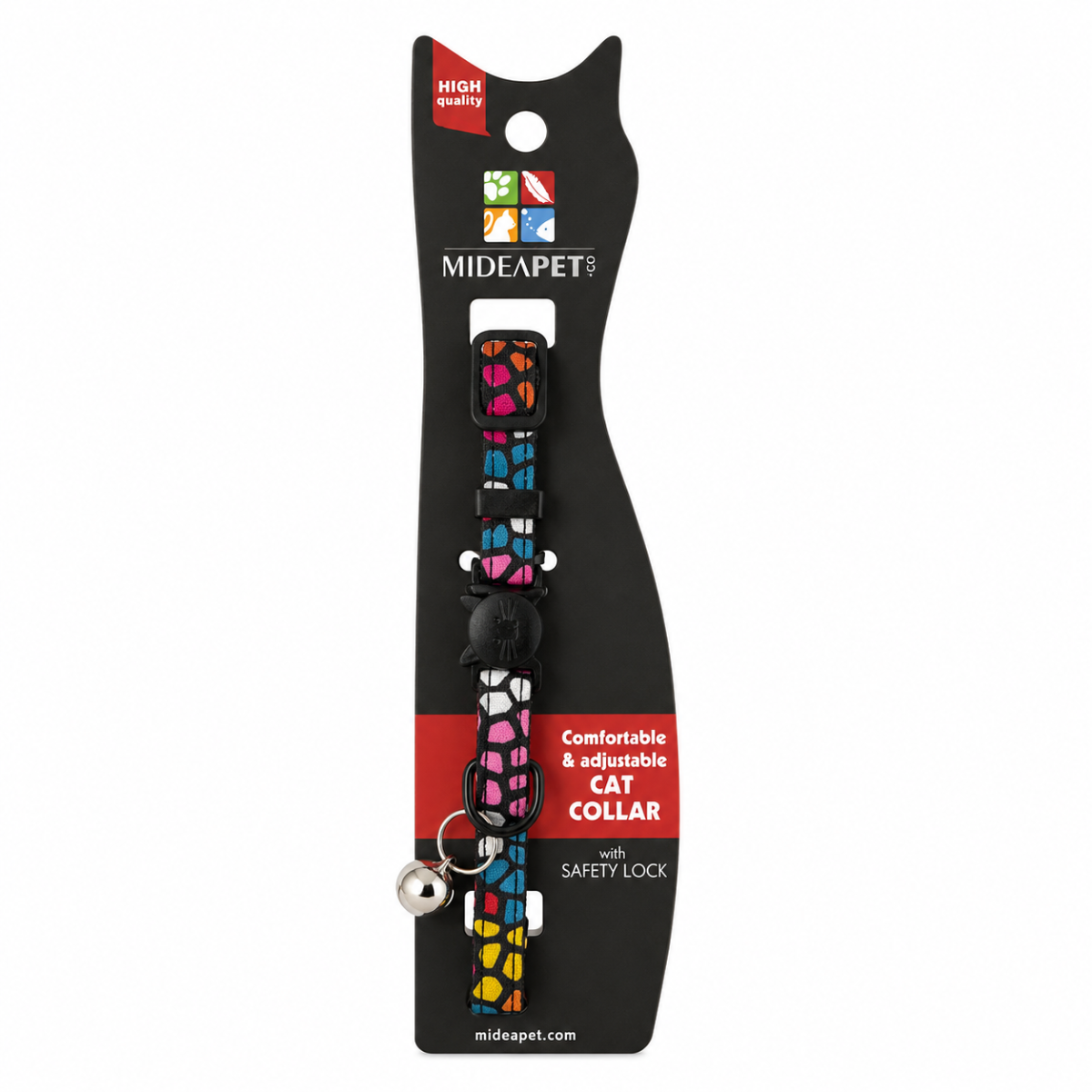 Mideapet Adjustable Cat Collar with Bell thumbnail 3