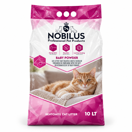 Nobilus Baby Powder Bentonite Cat Litter