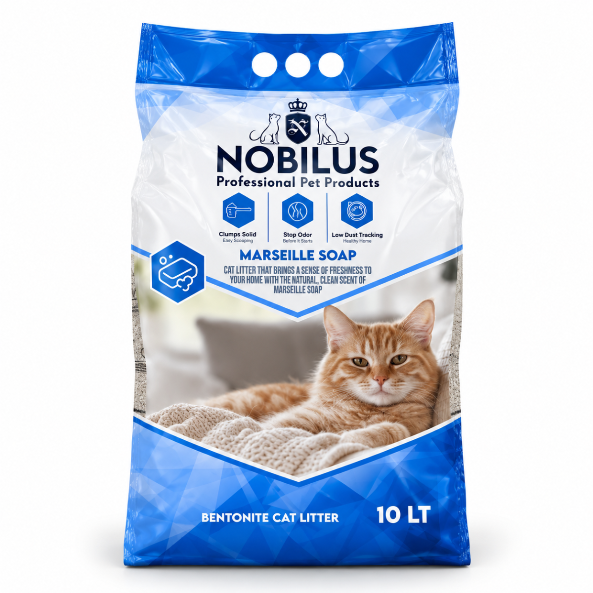 Nobilus Marseille Soap Bentonite Cat Litter