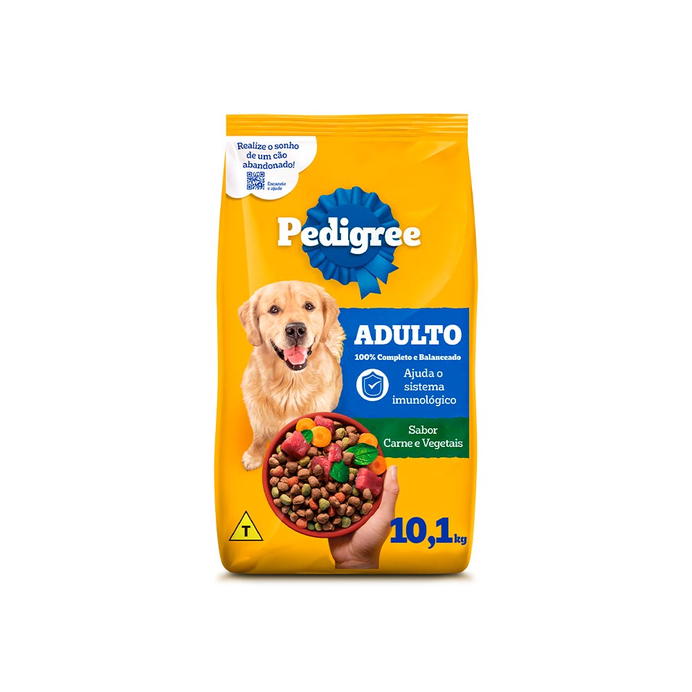 Ração Pedigree Carne e Vegetais Cães Adultos Raças Médias e Grandes - imagem 2