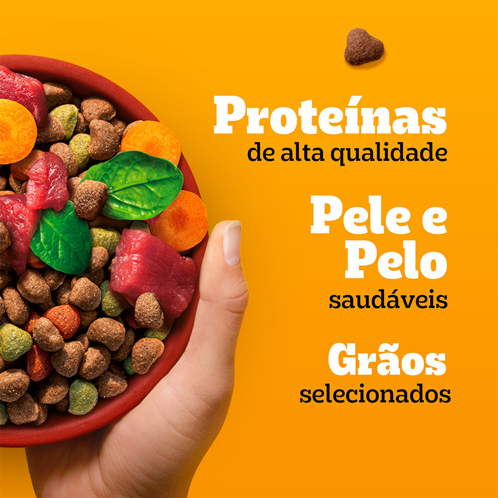 Ração Pedigree Carne e Vegetais Cães Adultos Raças Médias e Grandes - imagem 4