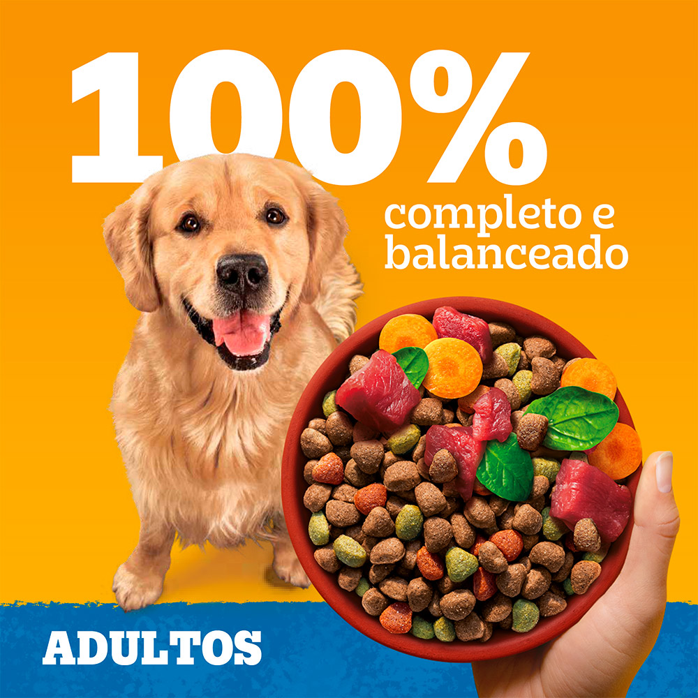 Ração Pedigree Carne e Vegetais Cães Adultos Raças Médias e Grandes - imagem 5