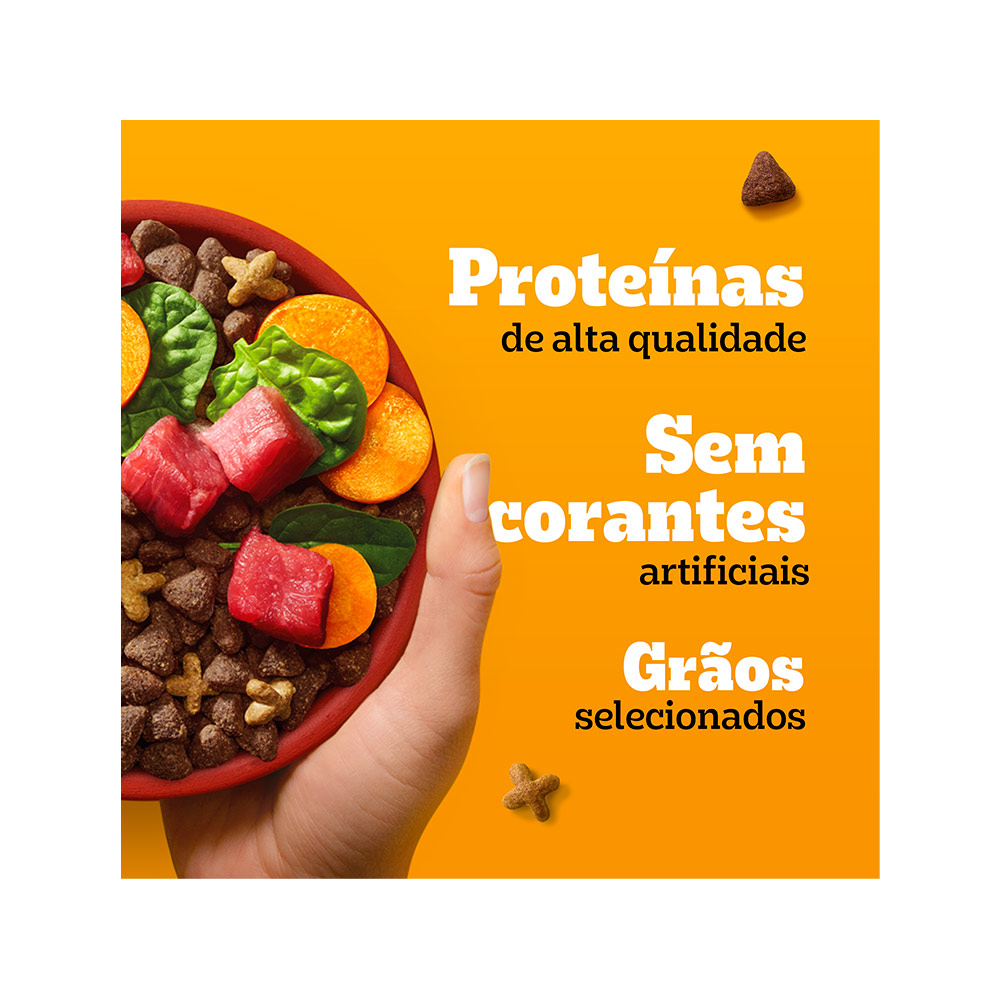 Ração Pedigree Carne e Vegetais Cães Adultos Raças Pequenas e Minis - imagem 3