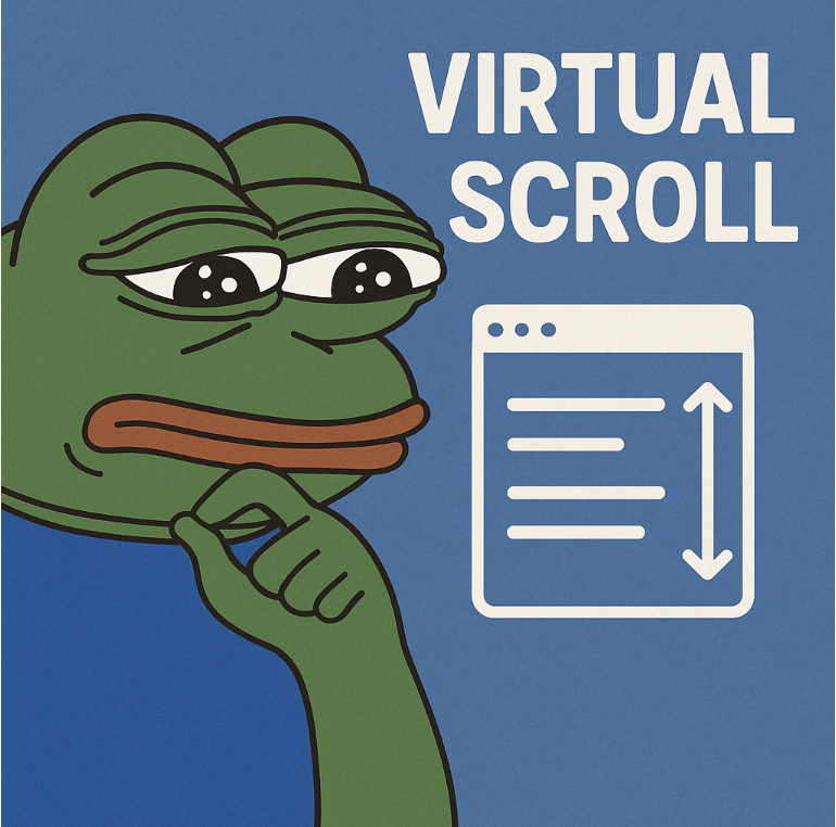 가상스크롤의 원리 알고 계신가요?