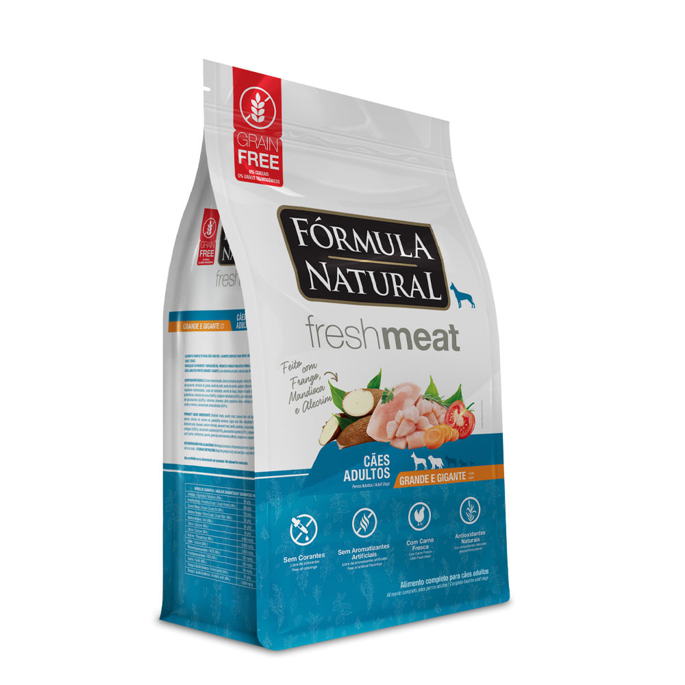 Ração Fórmula Natural Fresh Meat Cães Adultos Grande E Gigante Frango 2.5kg