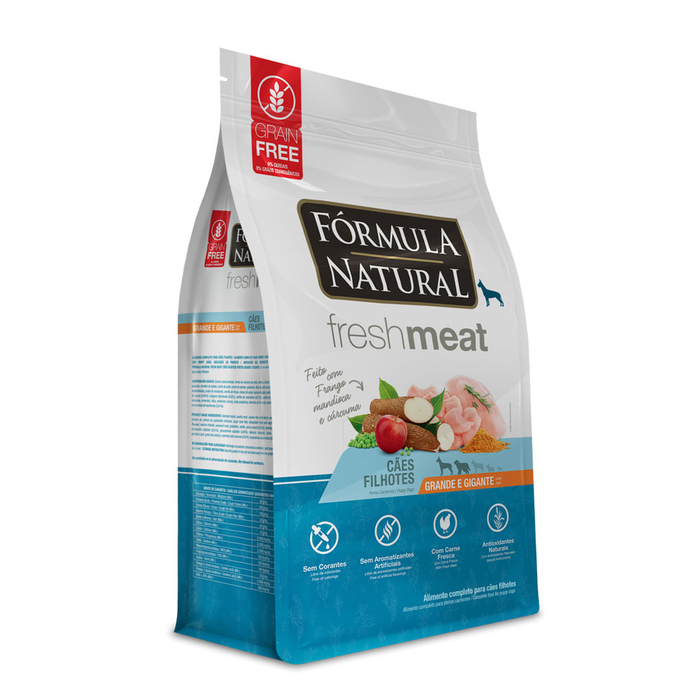 Ração Fórmula Natural Fresh Meat Cães Filhote Grande E Gigante Frango 2.5kg