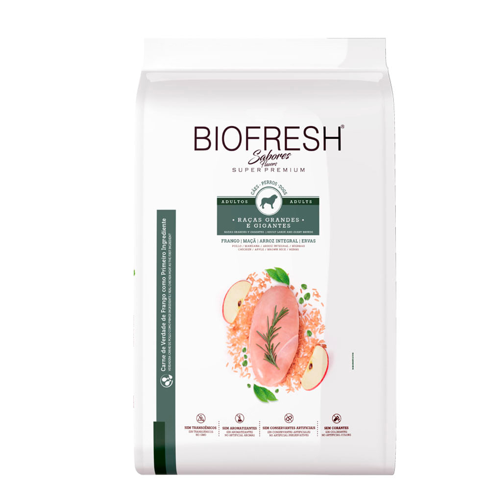 Ração Biofresh Cães Adultos Raças Grandes E Gigantes Frango 3kg