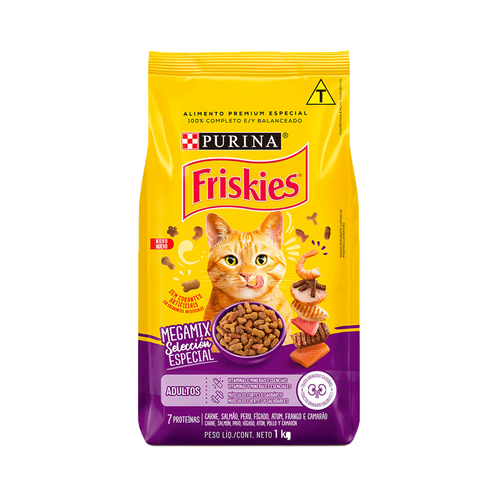 Ração Friskies Gatos Adultos Megamix 1kg