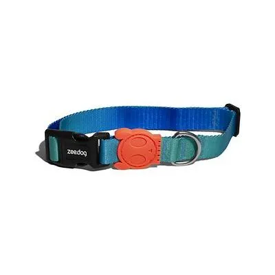 Zee.Dog Polyester Dog Collar, Tide, Small: 12.2 To 17-In Neck, 3/5-In Wide