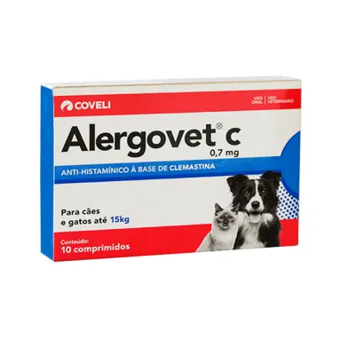 Alergovet C 0,7 Mg 10 Comprimidos