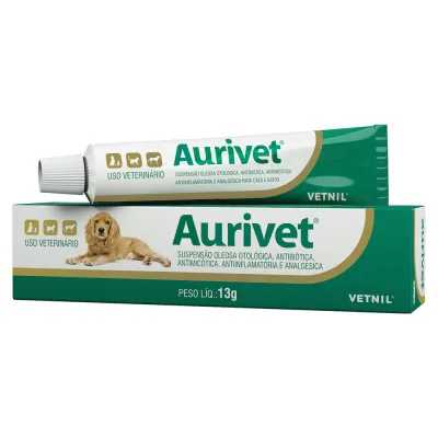 Pomada Otológica Aurivet Vetnil 13 G
